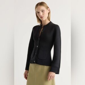 Modern Citizen Eames Organic Cotton-Wool Cardigan Black XS